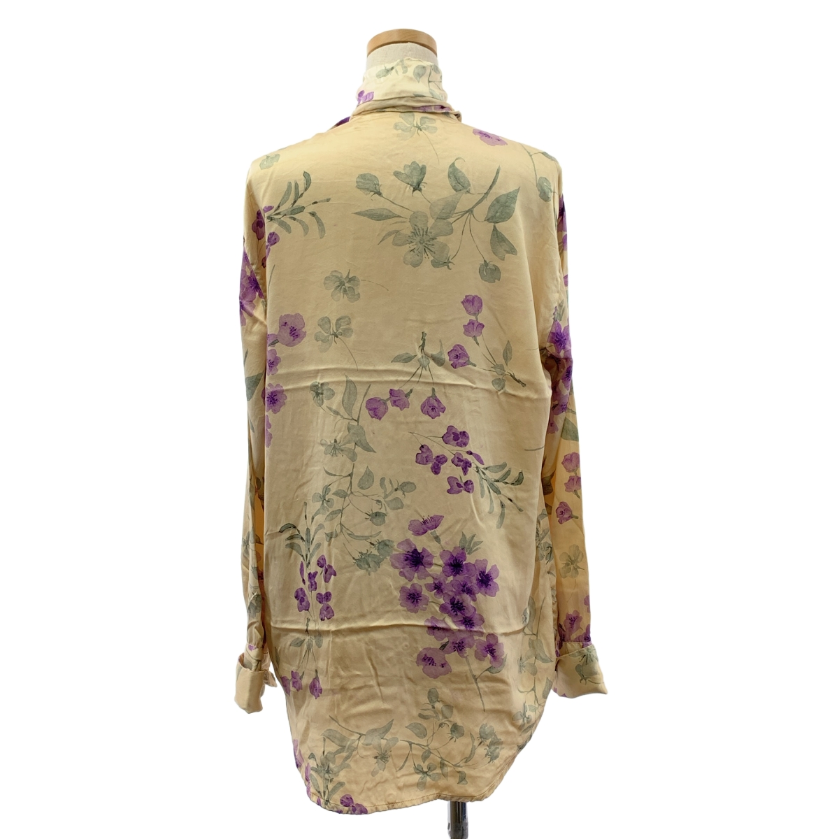 GEOFFREY B.SMALL / ジェフリーBスモール シルク フローラル ボウタイ ブラウス