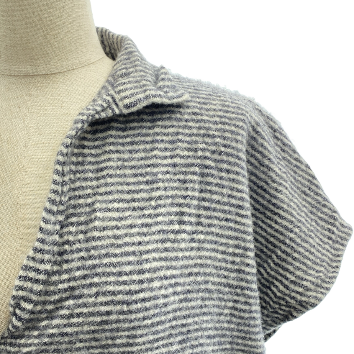 DANIELA GREGIS / ダニエラグレジス cashmere 100％ / カシミヤ ストール付き ダブルポケット ニット セーター