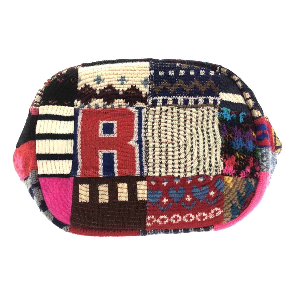 その他 ヴィンテージニット パッチワーク トートバッグ