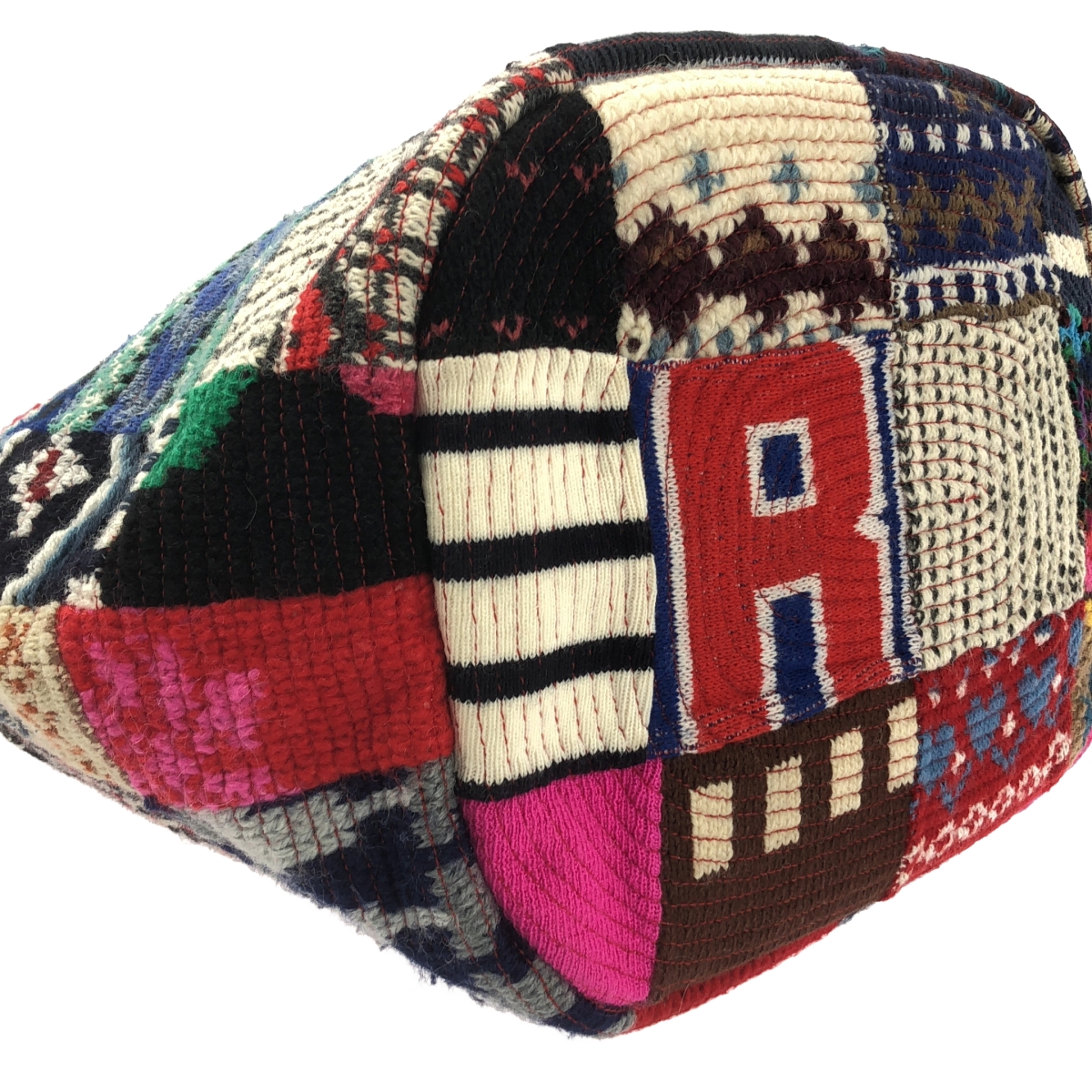 その他 ヴィンテージニット パッチワーク トートバッグ