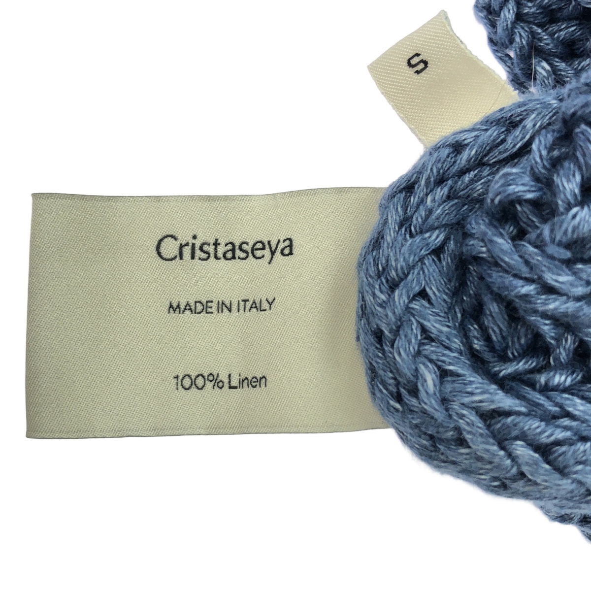 Cristaseya / クリスタセヤ 3-yarn knit リネン プルオーバーニット