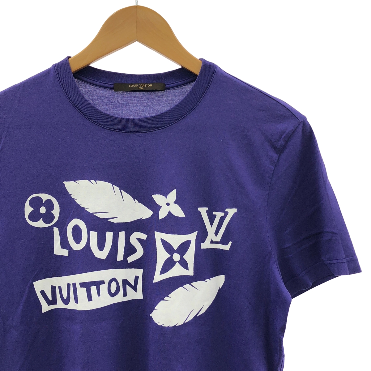 Louis Vuitton / ルイヴィトン コットン ロゴ プリント Tシャツ