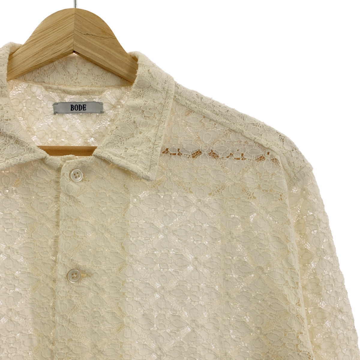 BODE / ボーディ TILE LACE LS SHIRT タイルレースシャツ