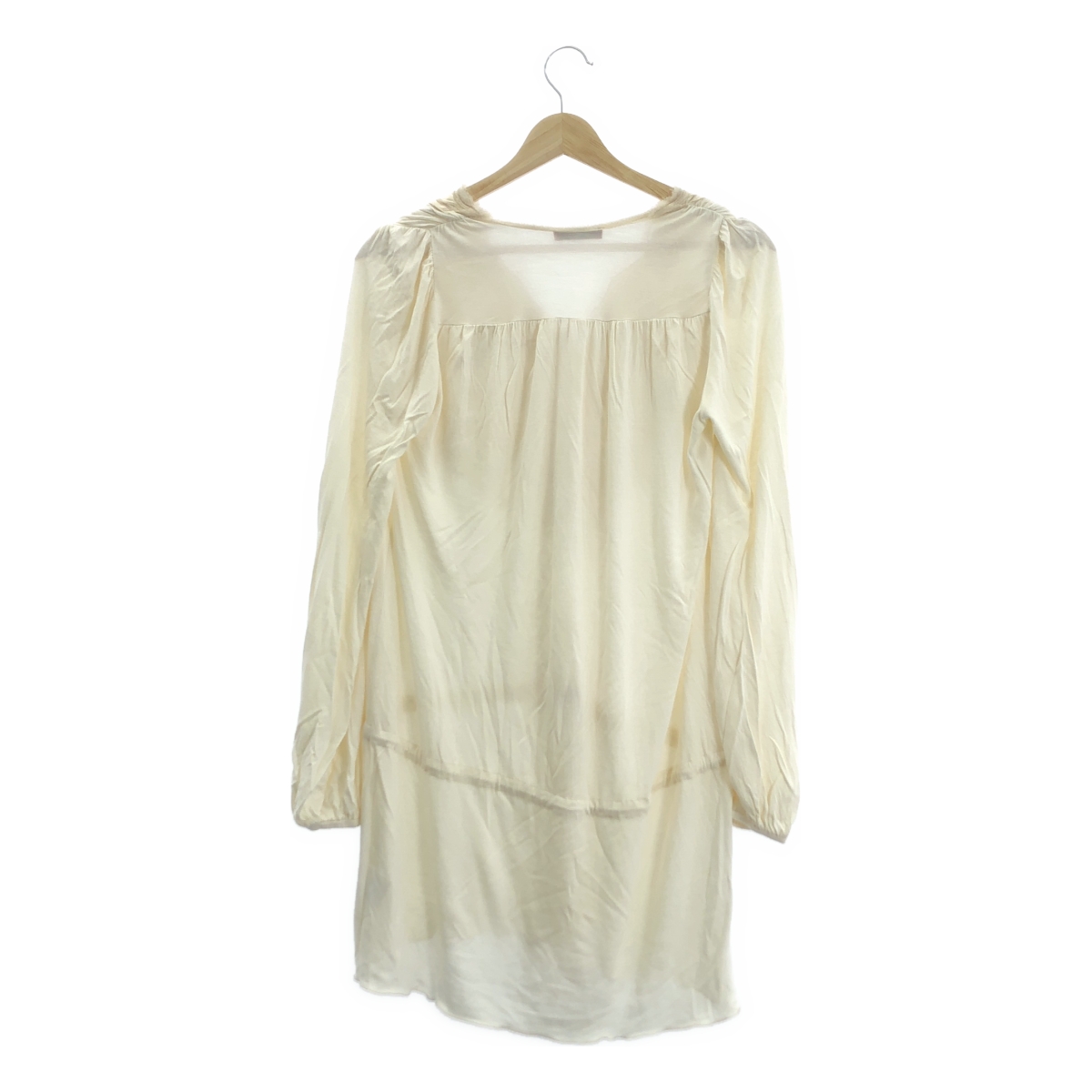 VIVIENNE TAM / ヴィヴィアンタム レーヨン ビジュー装飾 エンブロイダリー レース ドローストリング チュニック