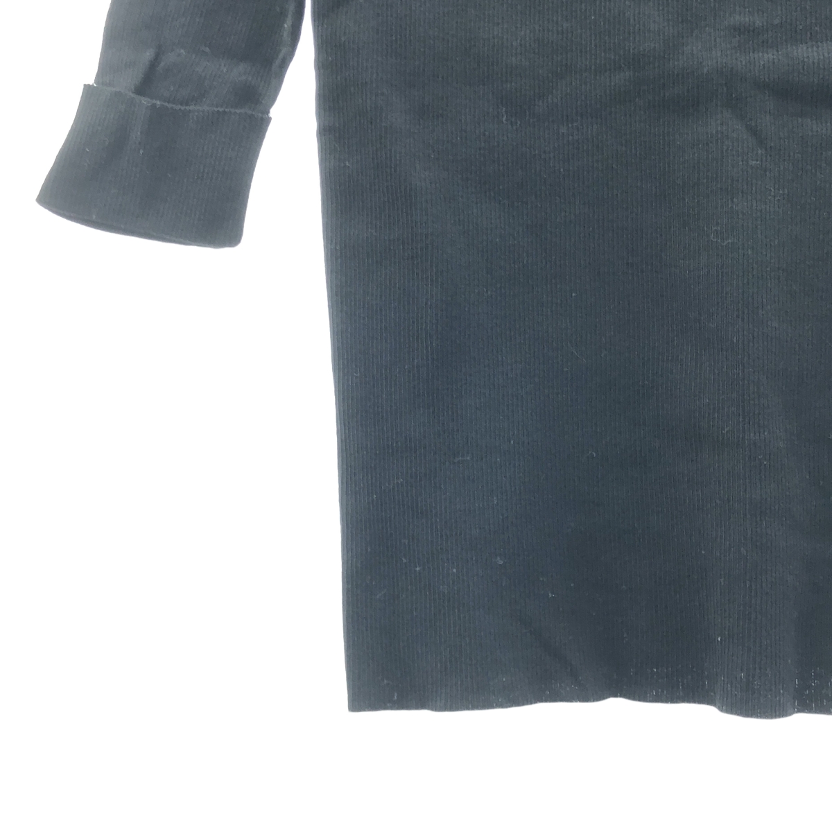 HYALINES / ハイアリン コットン バックリボン スクエアネック リブ ニット