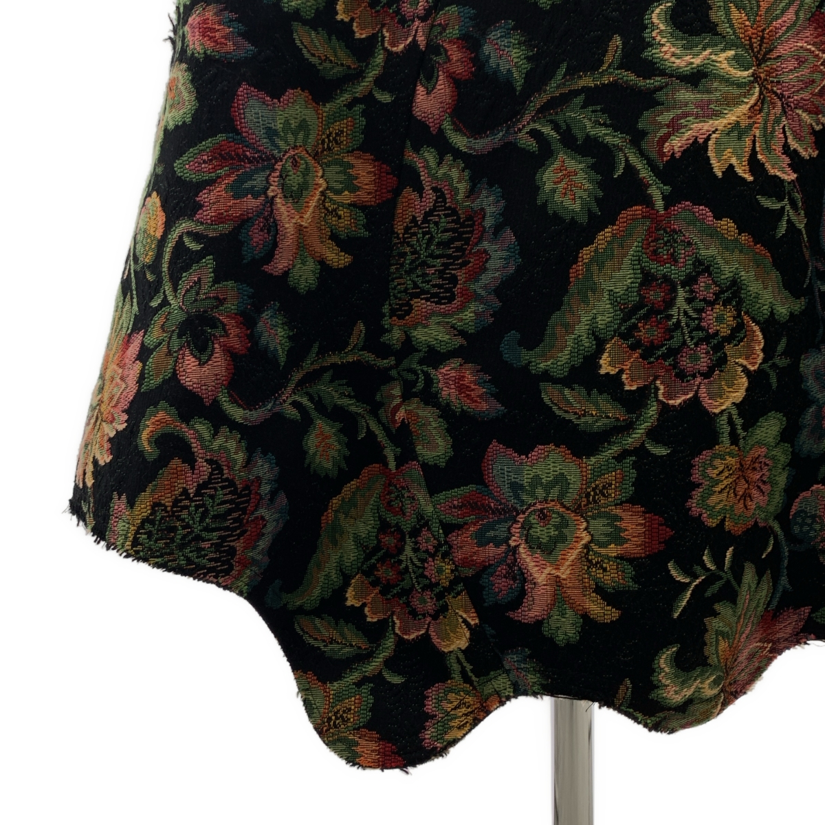 COMME des GARCONS / コムデギャルソン ゴブラン織り 変形 断ち切り バックジップ スカート