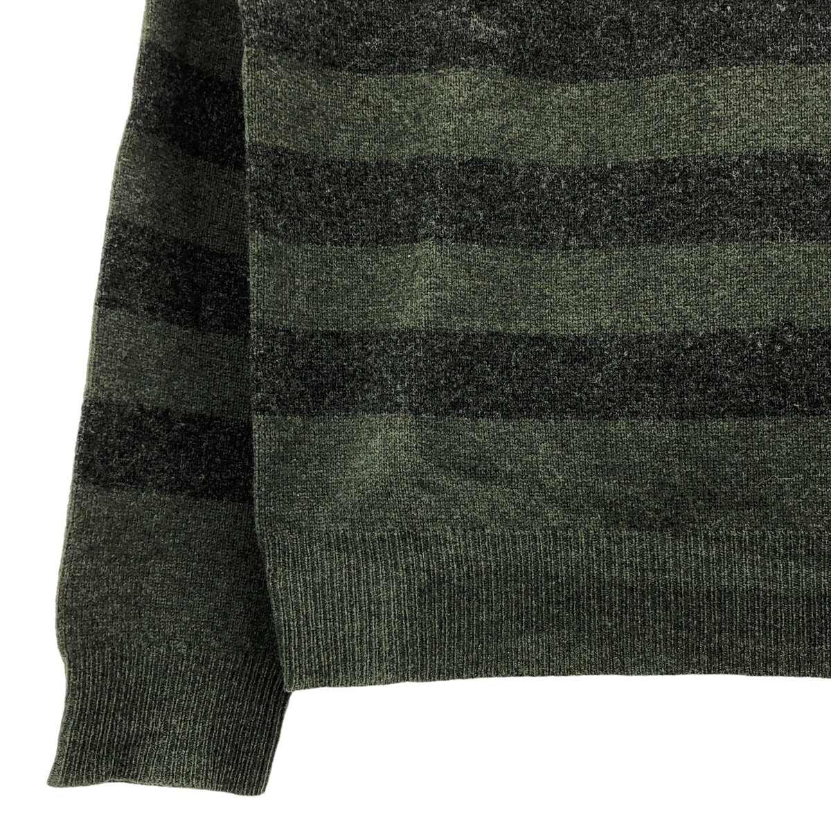 DRIES VAN NOTEN / ドリスヴァンノッテン ウール ボーダー クルーネックニット