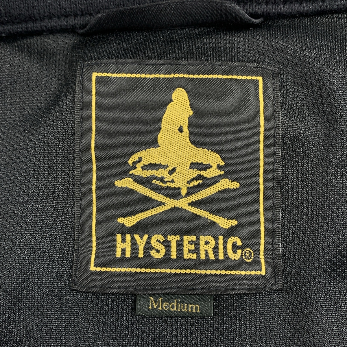 HYSTERIC GLAMOUR / ヒステリックグラマー ロゴ バックプリント スウィング ジャケット ブルゾン / メッシュ総裏地