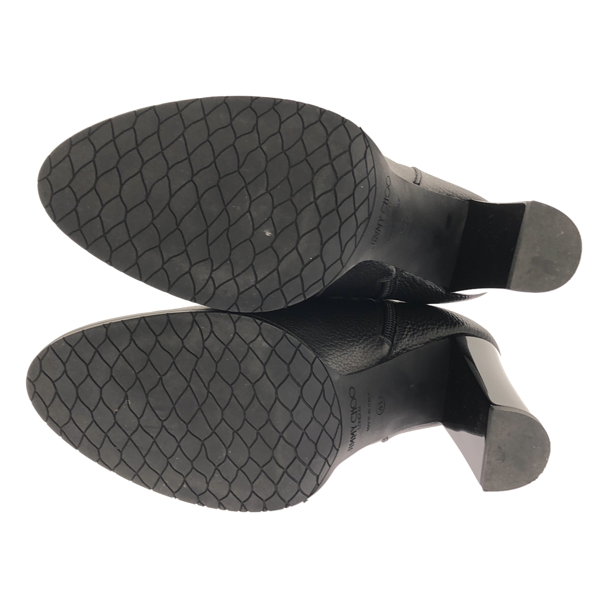 JIMMY CHOO / ジミーチュウ レザー サイドジップ ショートブーツ