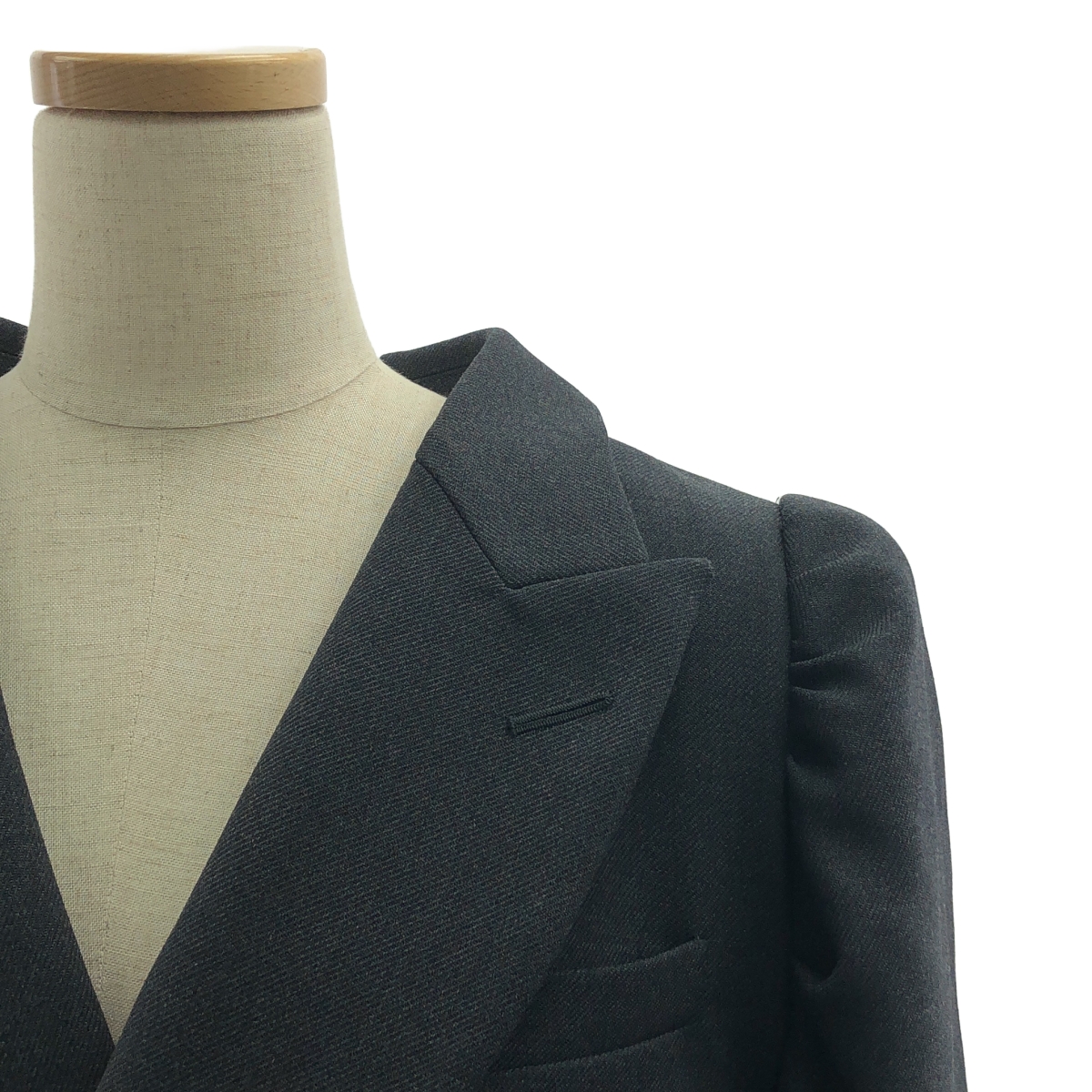 TOGA / トーガ Puff shoulder jacket / パフショルダージャケット / ロゴ総裏地