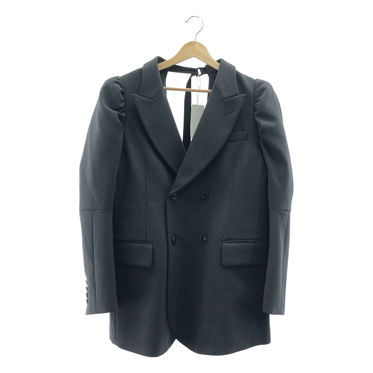 TOGA / トーガ Puff shoulder jacket / パフショルダージャケット / ロゴ総裏地