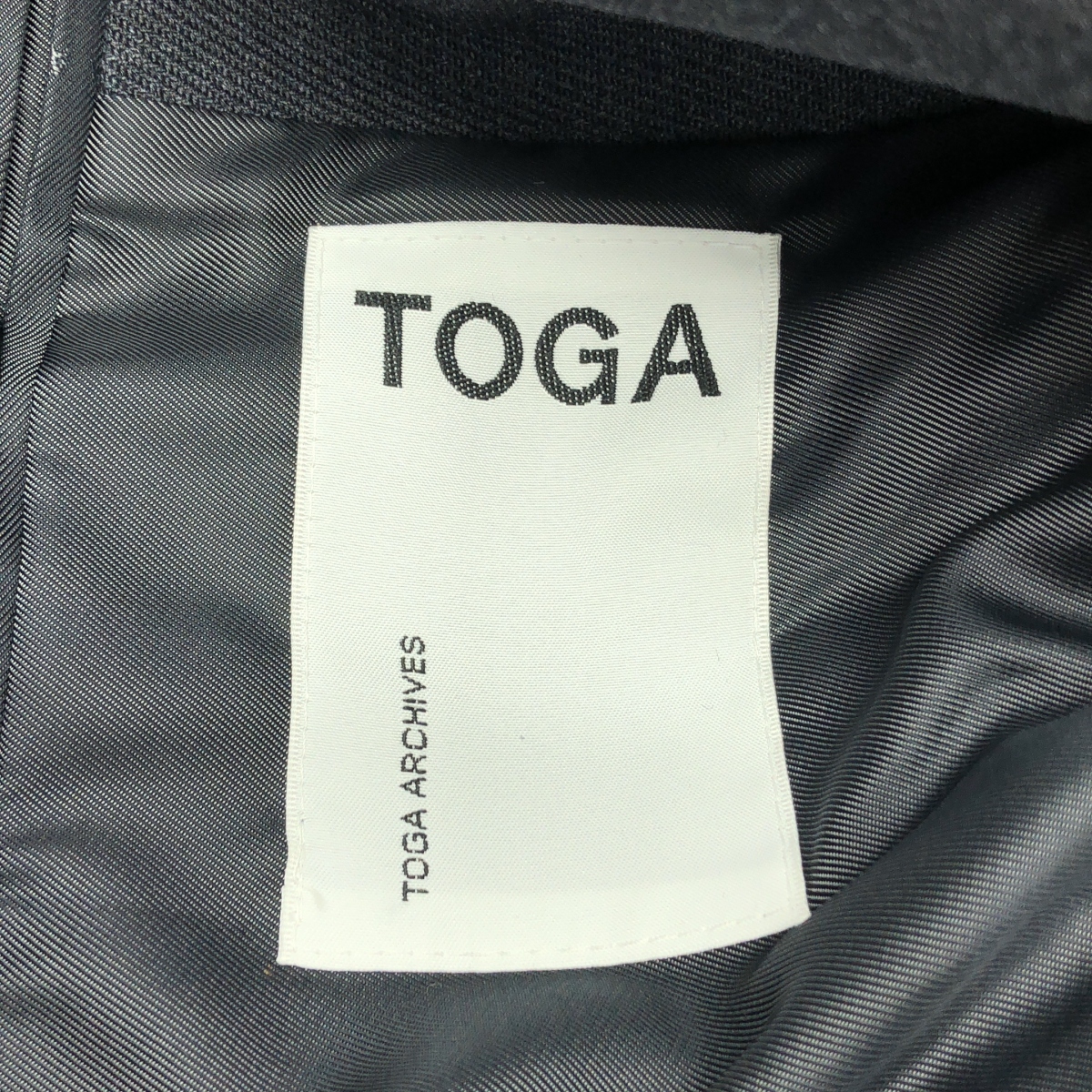 TOGA / トーガ Puff shoulder jacket / パフショルダージャケット / ロゴ総裏地