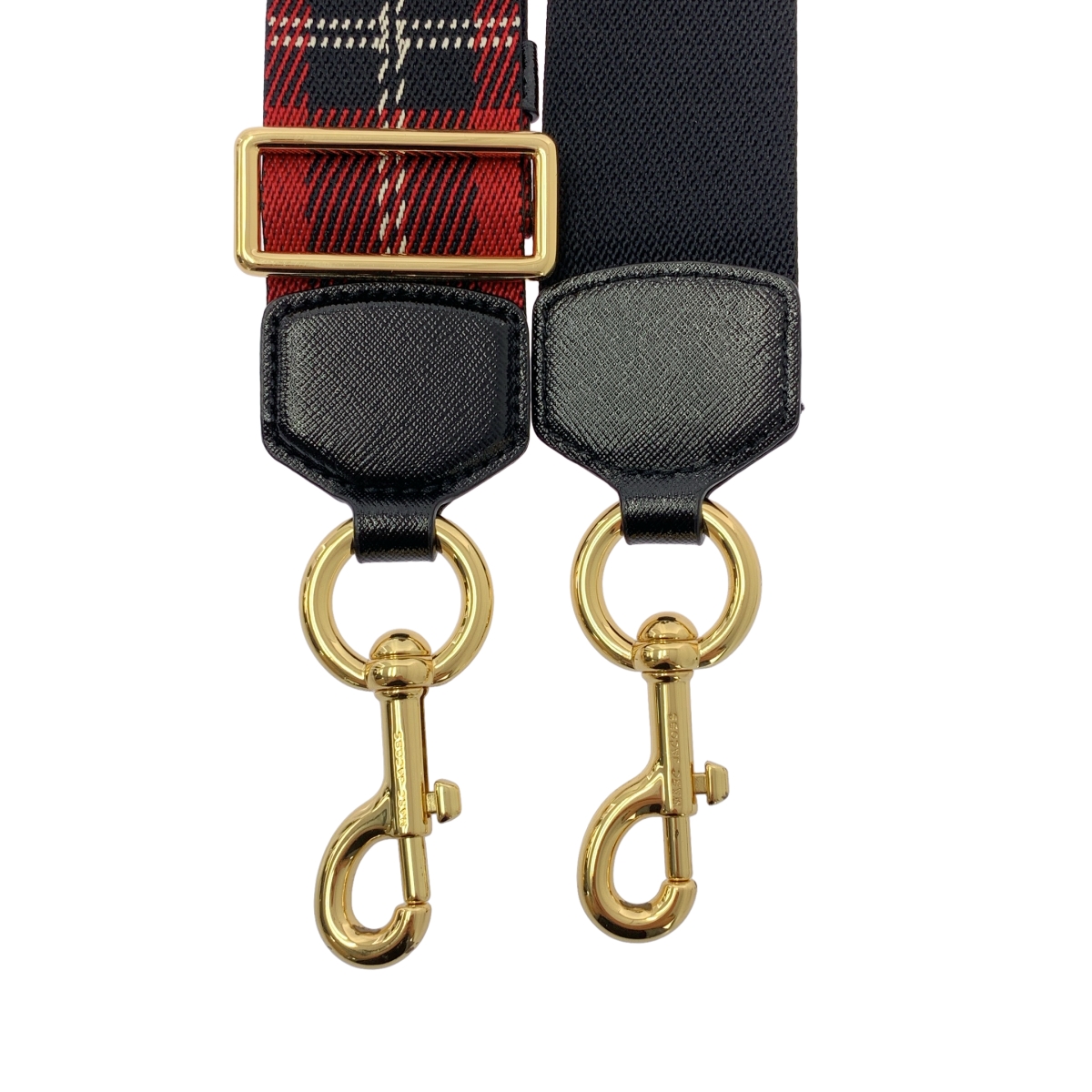 MARC JACOBS / マークジェイコブス キャンバス チェック柄 ウェビング ショルダー バッグ ストラップ