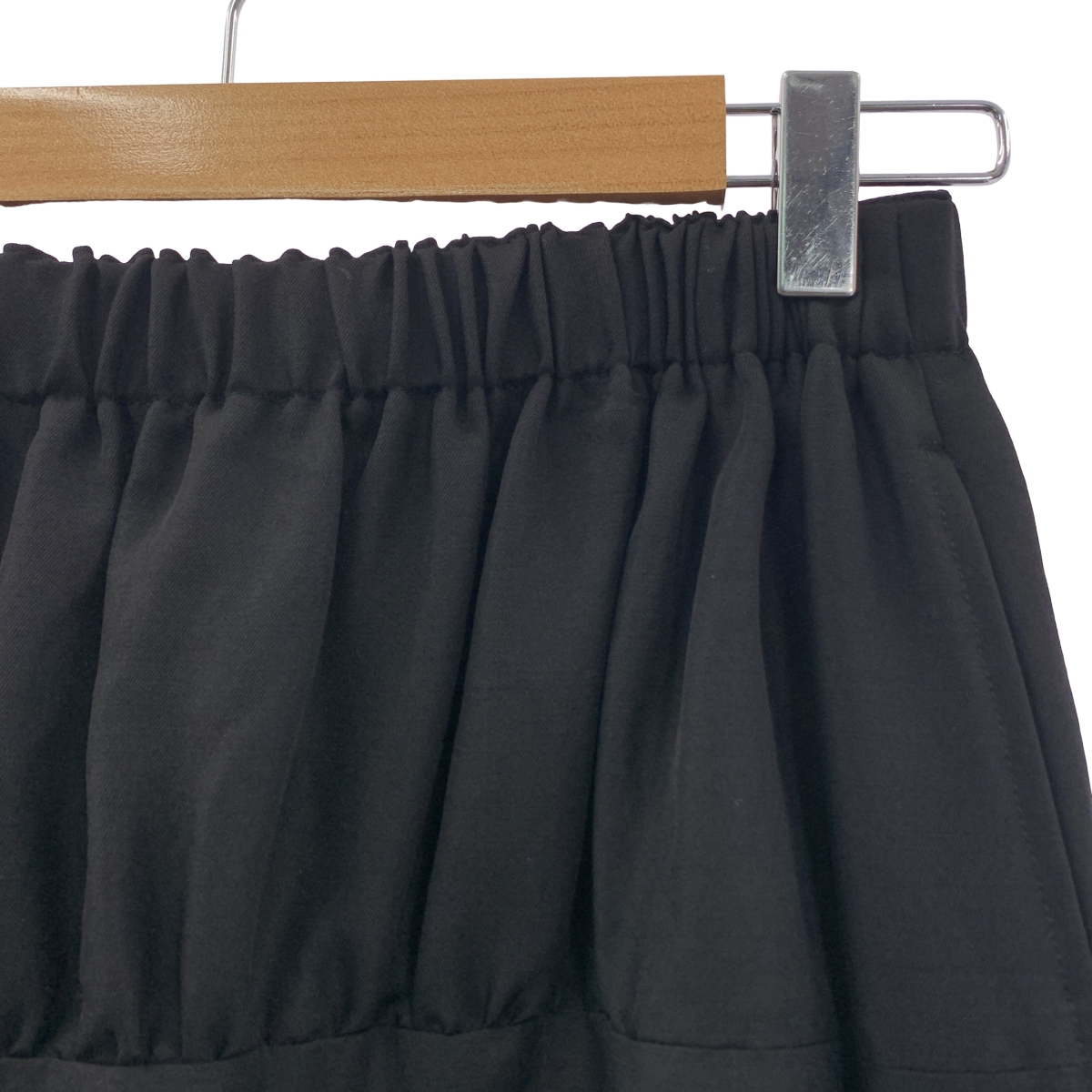 COMME des GARCONS / コムデギャルソン 裾ランダムフレア ウールシルク イージースカート