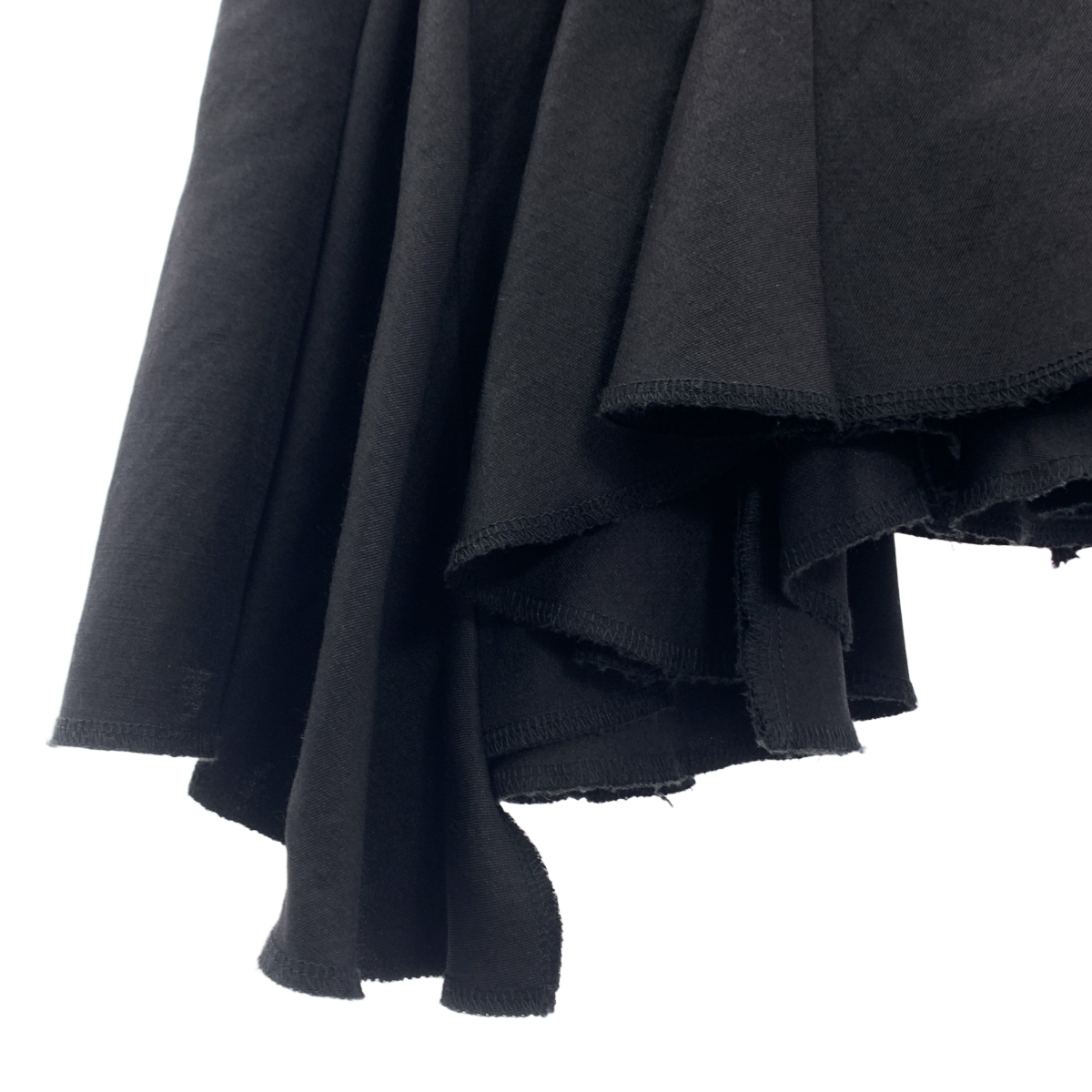 COMME des GARCONS / コムデギャルソン 裾ランダムフレア ウールシルク イージースカート