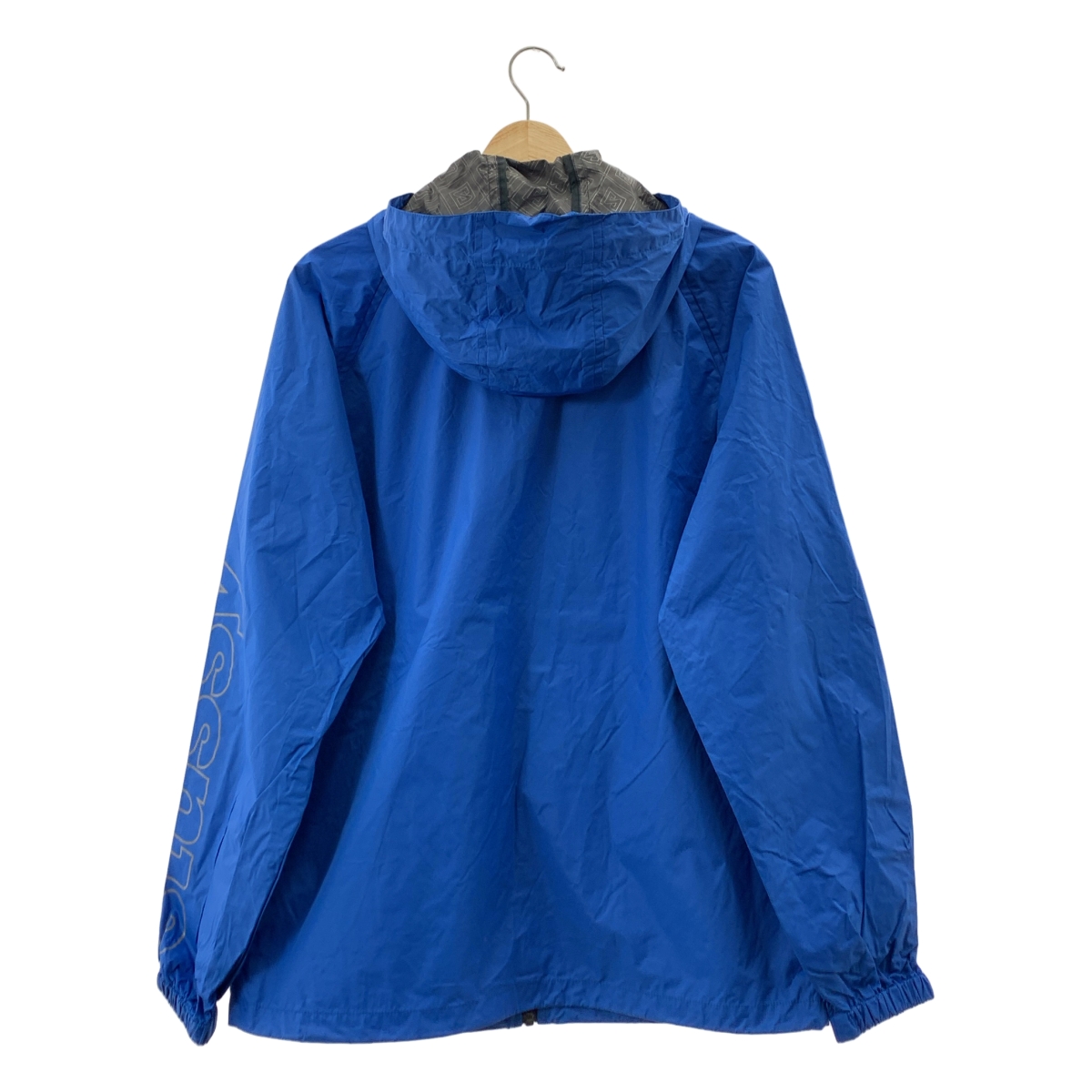 STUSSY / ステューシー ナイロン ロゴプリント フーデッドジャケット