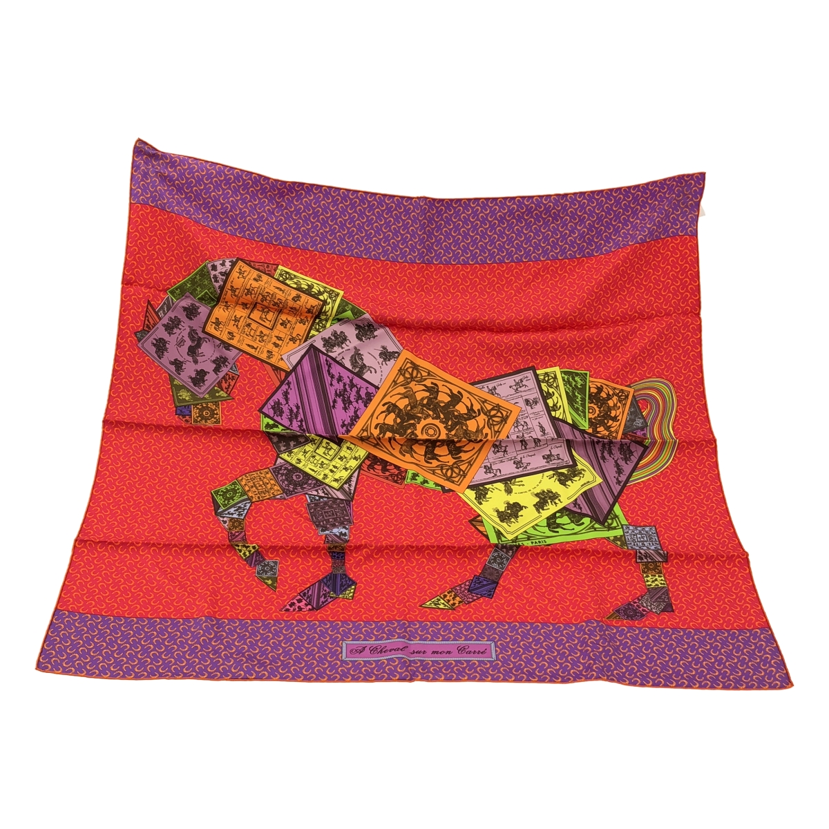 HERMES / エルメス カレ90 CHEVAL SUR MON CARRE カレの馬に乗って スカーフ ストール