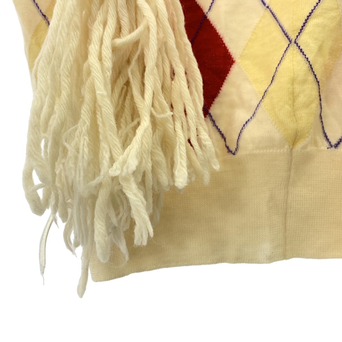 COMME des GARCONS / コムデギャルソン ヘアー デザイン アーガイル ノースリーブ ニット