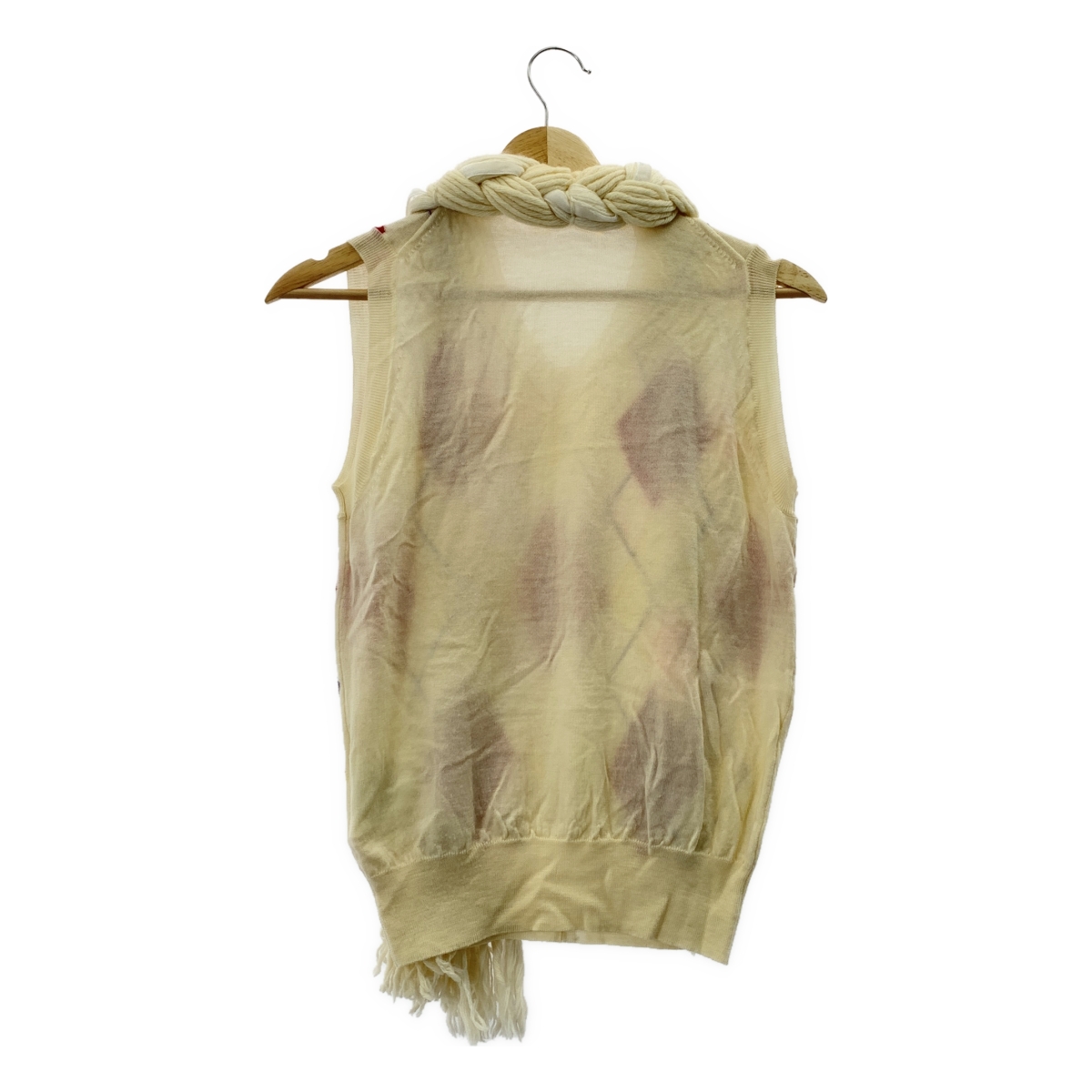 COMME des GARCONS / コムデギャルソン ヘアー デザイン アーガイル ノースリーブ ニット