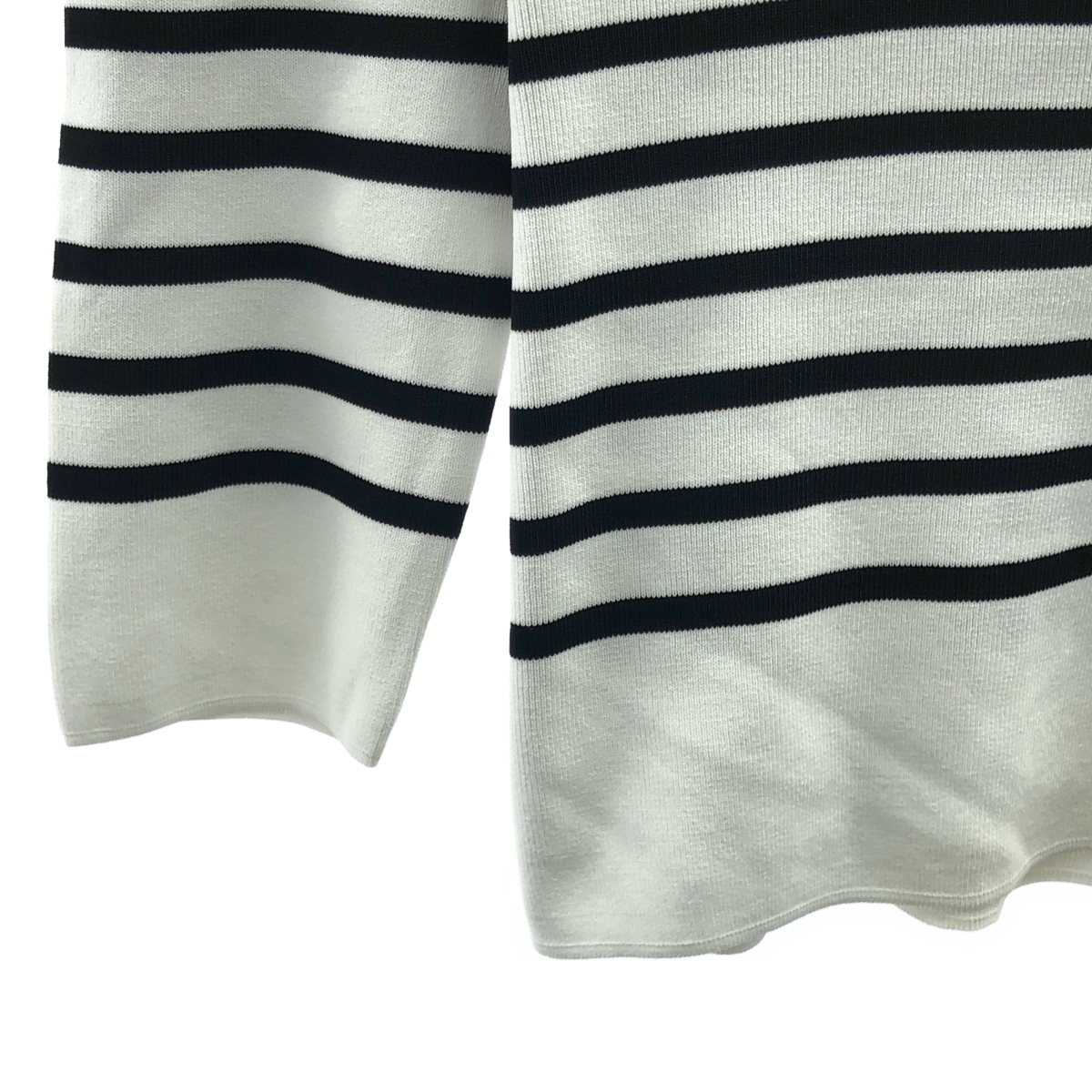 BORDERS at BALCONY / ボーダーズアットバルコニー BORDER ROUND NECK MINI TOP ボーダー クロップド ニット