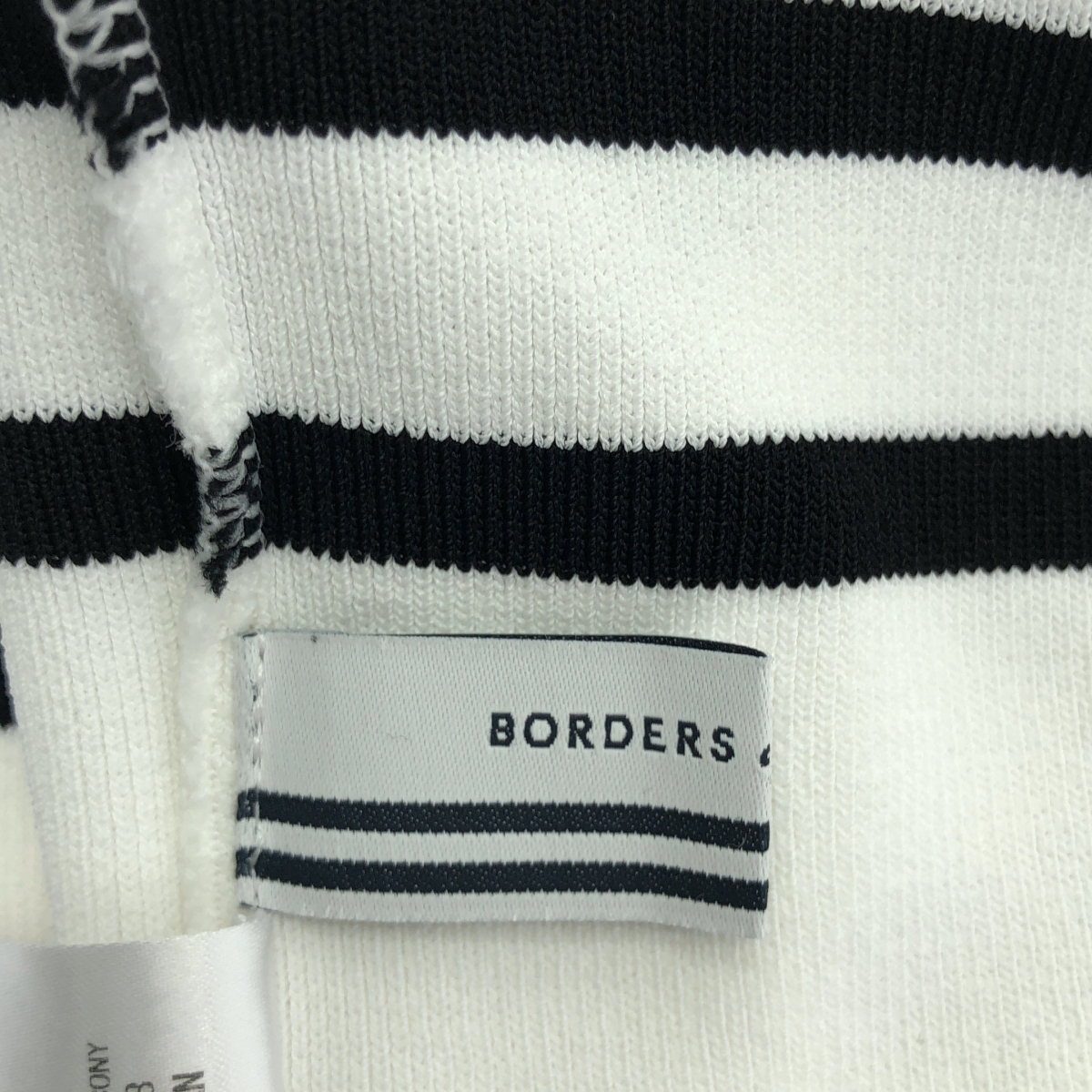 BORDERS at BALCONY / ボーダーズアットバルコニー BORDER ROUND NECK MINI TOP ボーダー クロップド ニット
