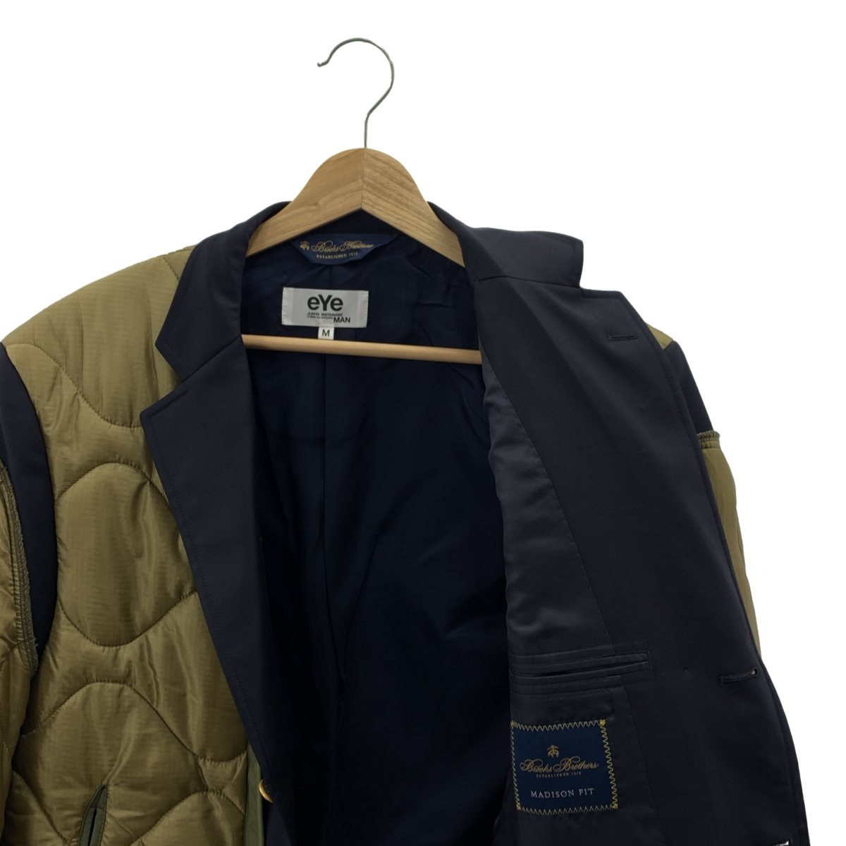 eye JUNYA WATANABE COMME des GARCONS MAN / アイジュンヤワタナベ マン × BROOKS BROTHERS キルティング メディスン カスタム テーラードジャケット