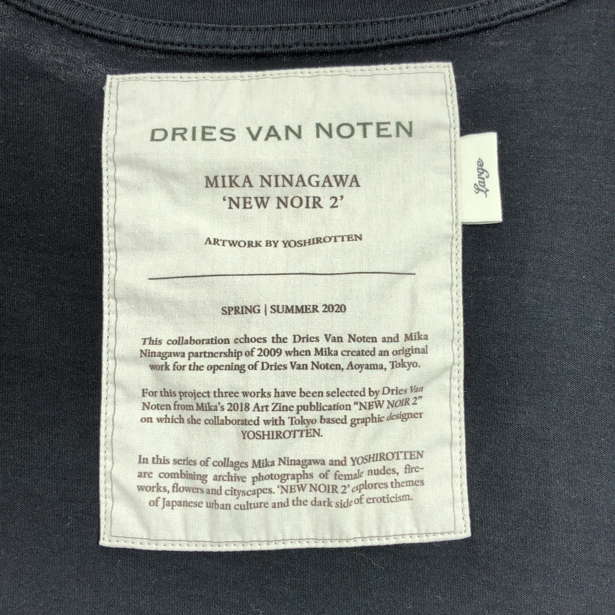 DRIES VAN NOTEN / ドリスヴァンノッテン ×MIKA NINAGAWA 蜷川実花 / プリント Tシャツ