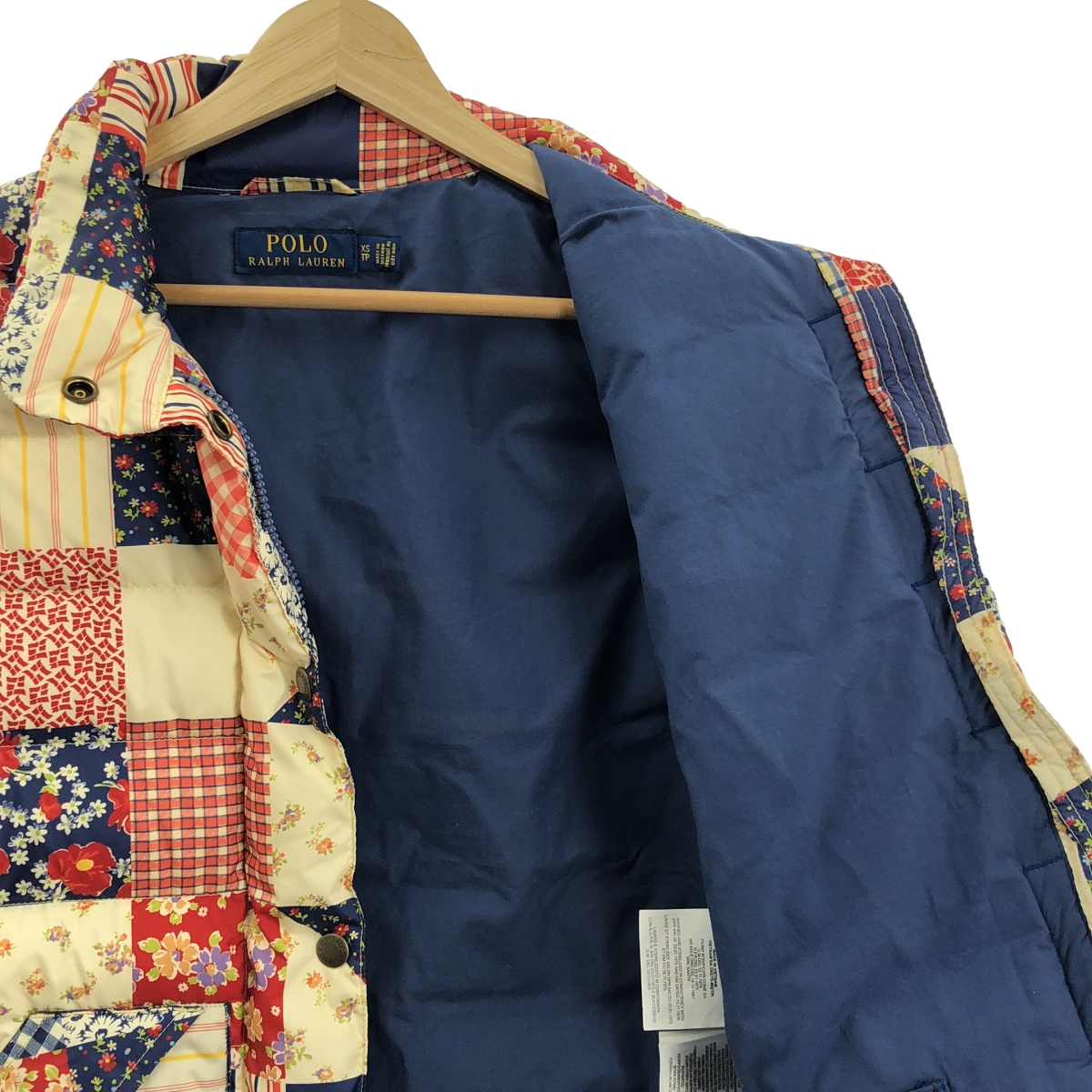 POLO RALPH LAUREN / ポロラルフローレン パッチワーク フラワープリント ダウンジャケット