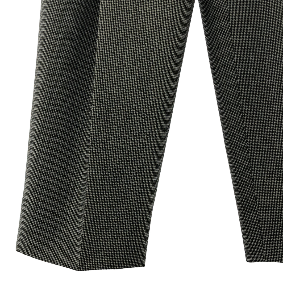 DRIES VAN NOTEN / ドリスヴァンノッテン 千鳥格子タック ウール ワイドパンツ