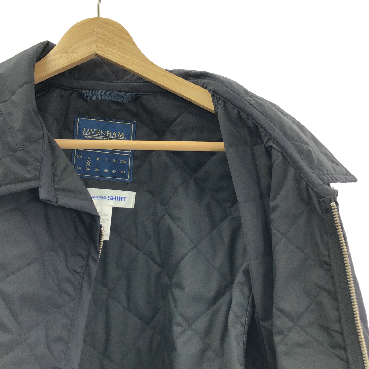 COMME des GARCONS SHIRT / コムデギャルソンシャツ × LAVENHAM / ラベンハム アシンメトリー キルティング ジャケット