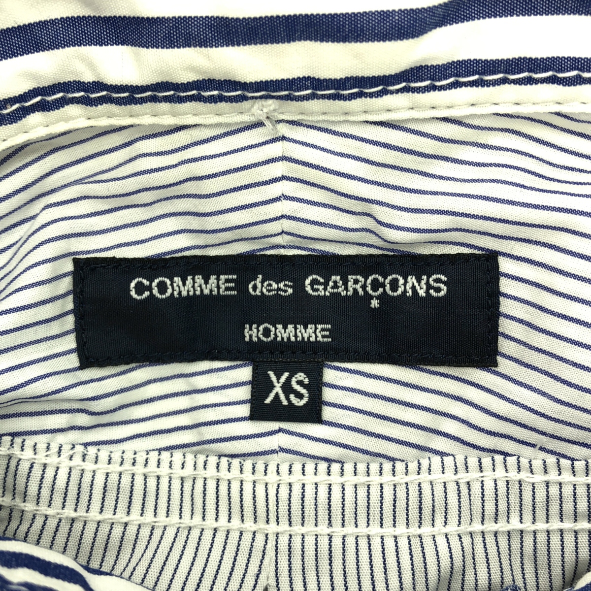 COMME des GARCONS HOMME / コムデギャルソンオム クレイジー切替 ストライプ コットン シャツ