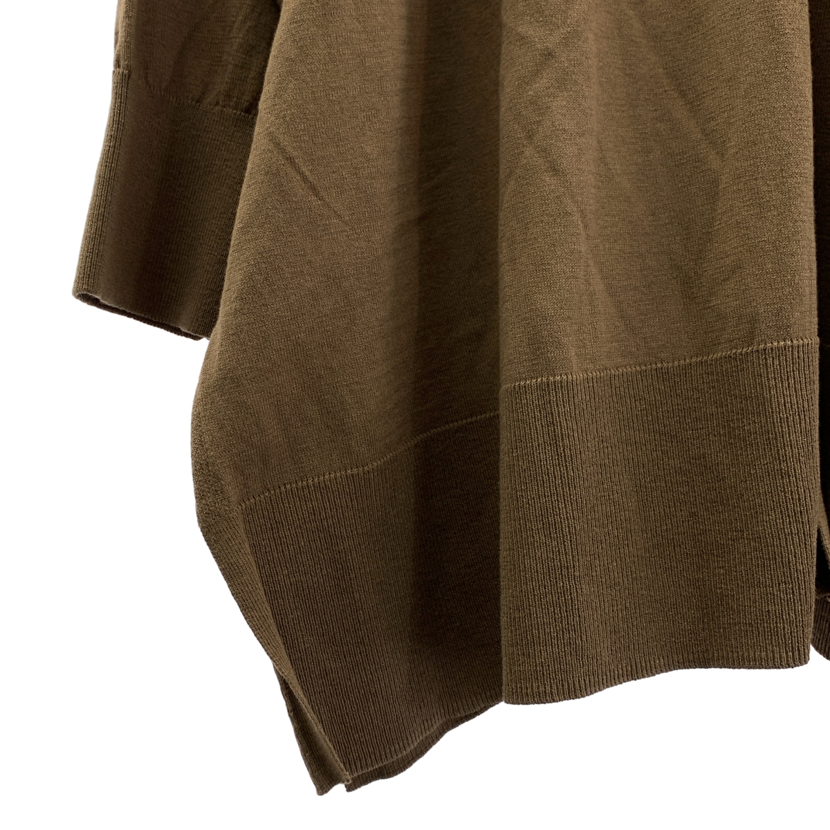 None / DRESS HERSELF / ドレスハーセルフ シルク コットン オーバーシルエット ニット カーディガン