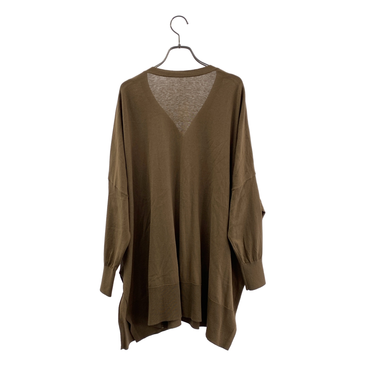 None / DRESS HERSELF / ドレスハーセルフ シルク コットン オーバーシルエット ニット カーディガン