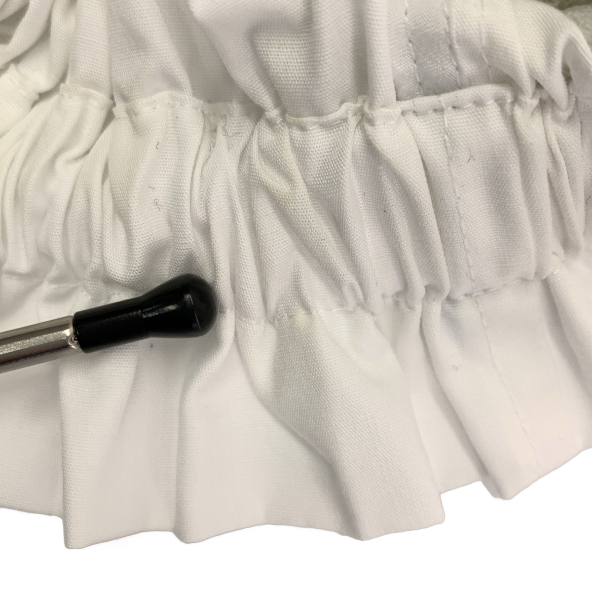 sacai / サカイ 異素材 切替 ドッキング ギャザースリーブ ニット シャツ ブラウス