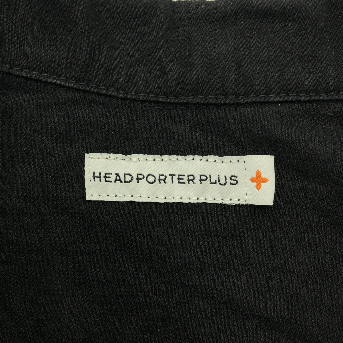 HEAD PORTER PLUS / ヘッドポータープラス 3rdタイプ ブラック デニム ジャケット
