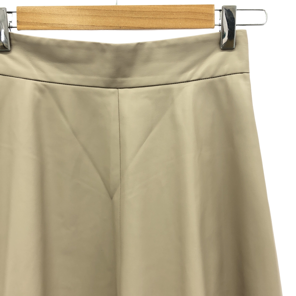 その他 フィクレザー バックジップ ロングスカート / 裏地付き