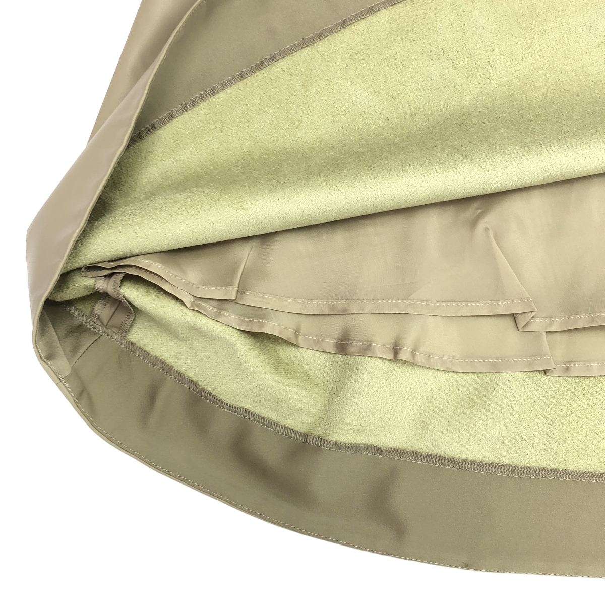 その他 フィクレザー バックジップ ロングスカート / 裏地付き