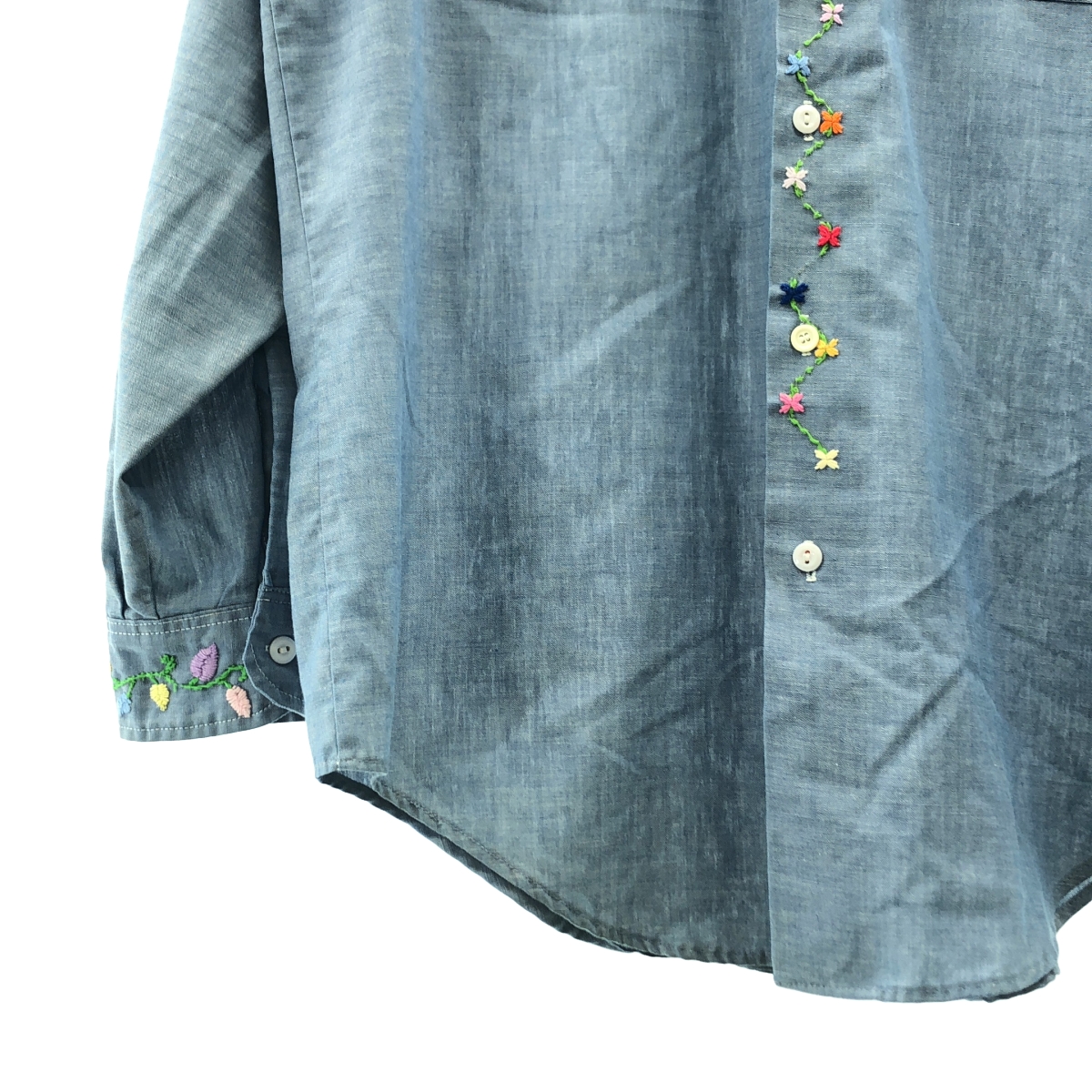 VINTAGE / ヴィンテージ古着 J.C.Penney BIG MAC / ジェイシーペニー ビッグマック エンブロイダリー シャンブレー シャツ