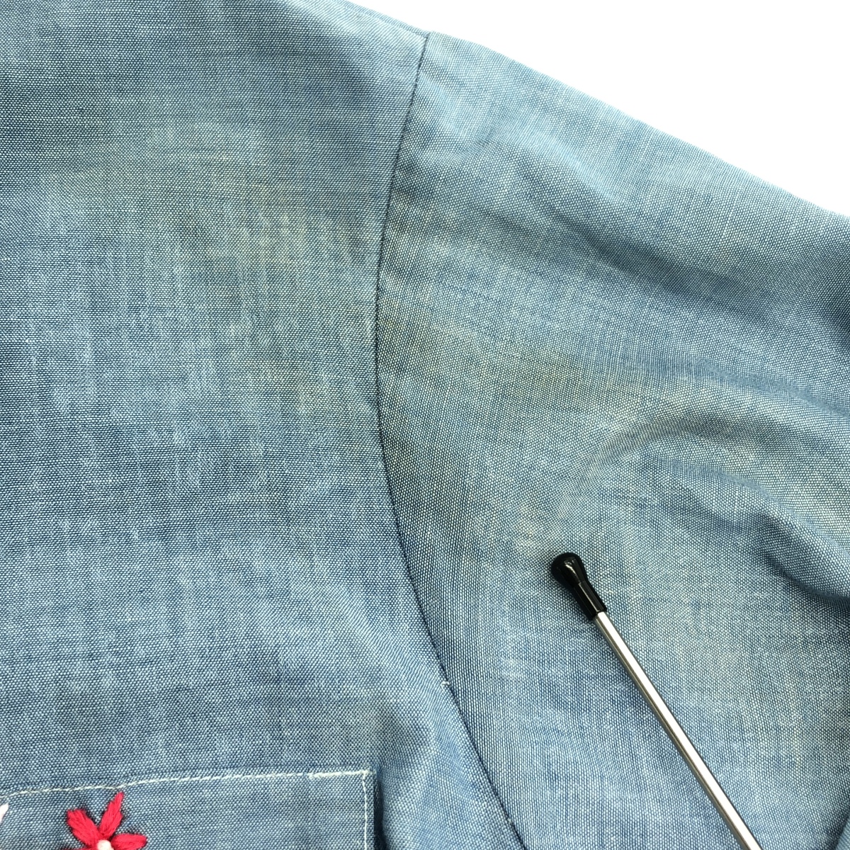 VINTAGE / ヴィンテージ古着 J.C.Penney BIG MAC / ジェイシーペニー ビッグマック エンブロイダリー シャンブレー シャツ