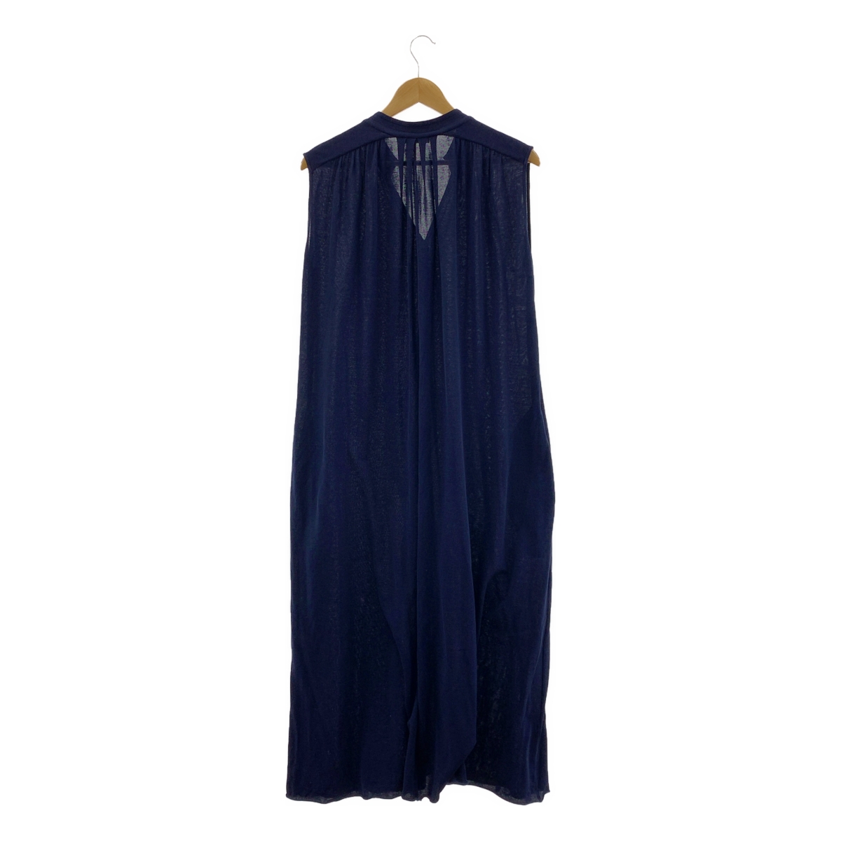 ATON / エイトン メッシュ ノースリーブ ワンピース