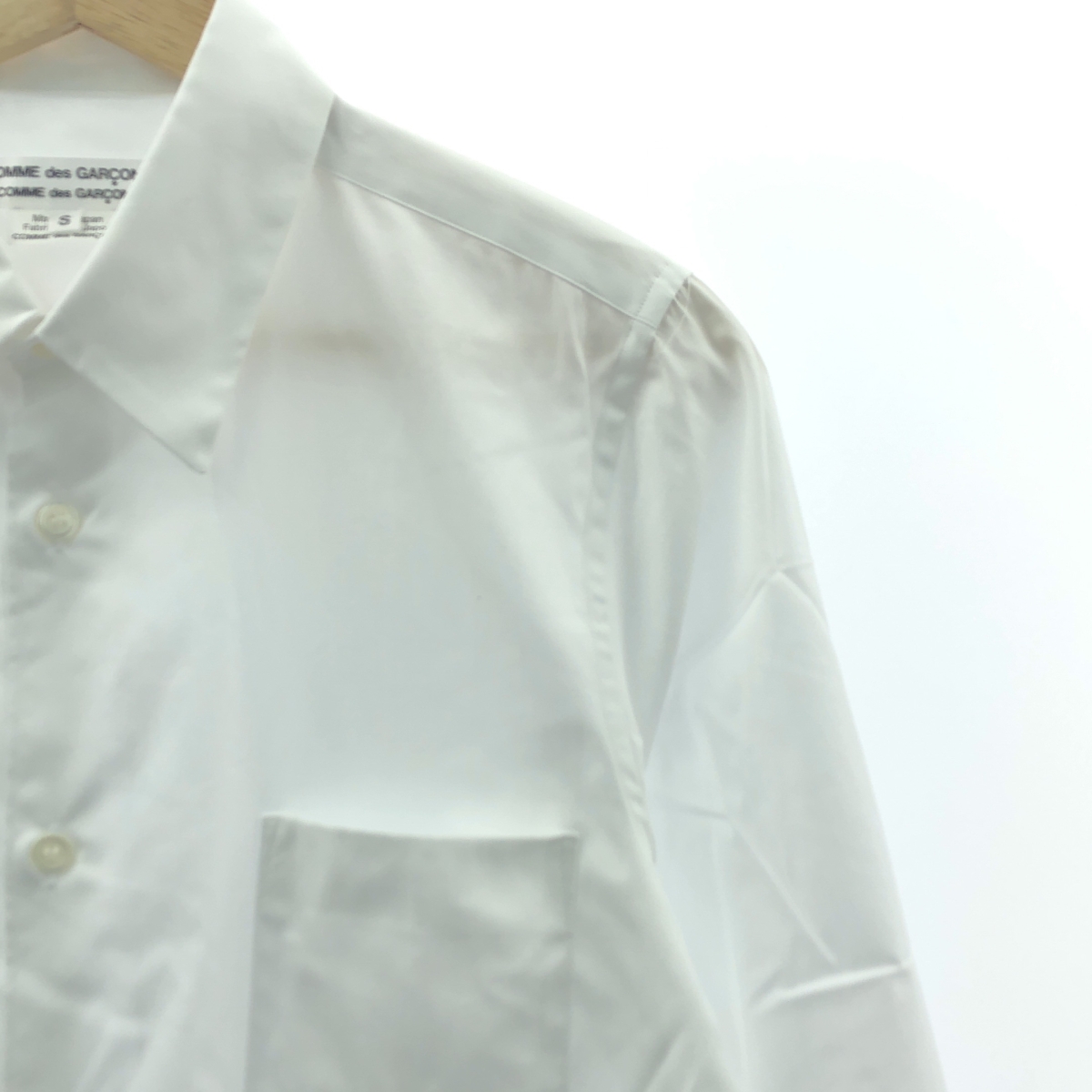 COMME des GARCONS COMME des GARCONS / コムコム フリル ドッキング ロングシャツ ブラウス