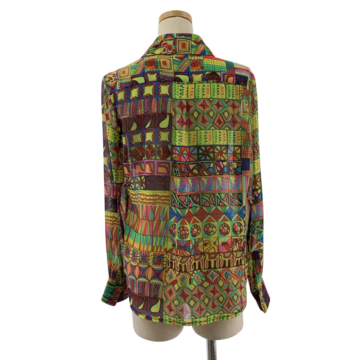 COMME des GARCONS / コムデギャルソン ポリエステル ビッグカラー シャツ ブラウス