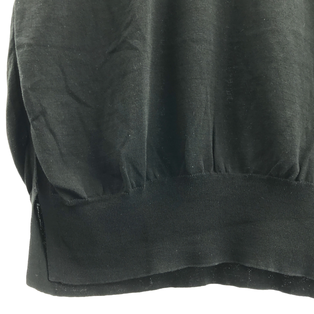 BLAMINK / ブラミンク コットン スリット クルーネック サマーニット