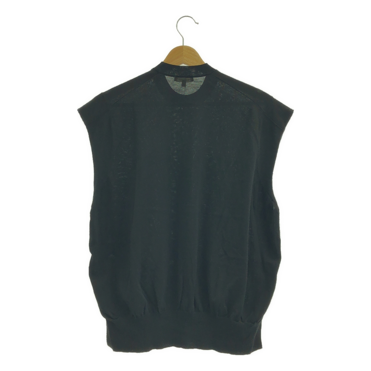 BLAMINK / ブラミンク コットン スリット クルーネック サマーニット