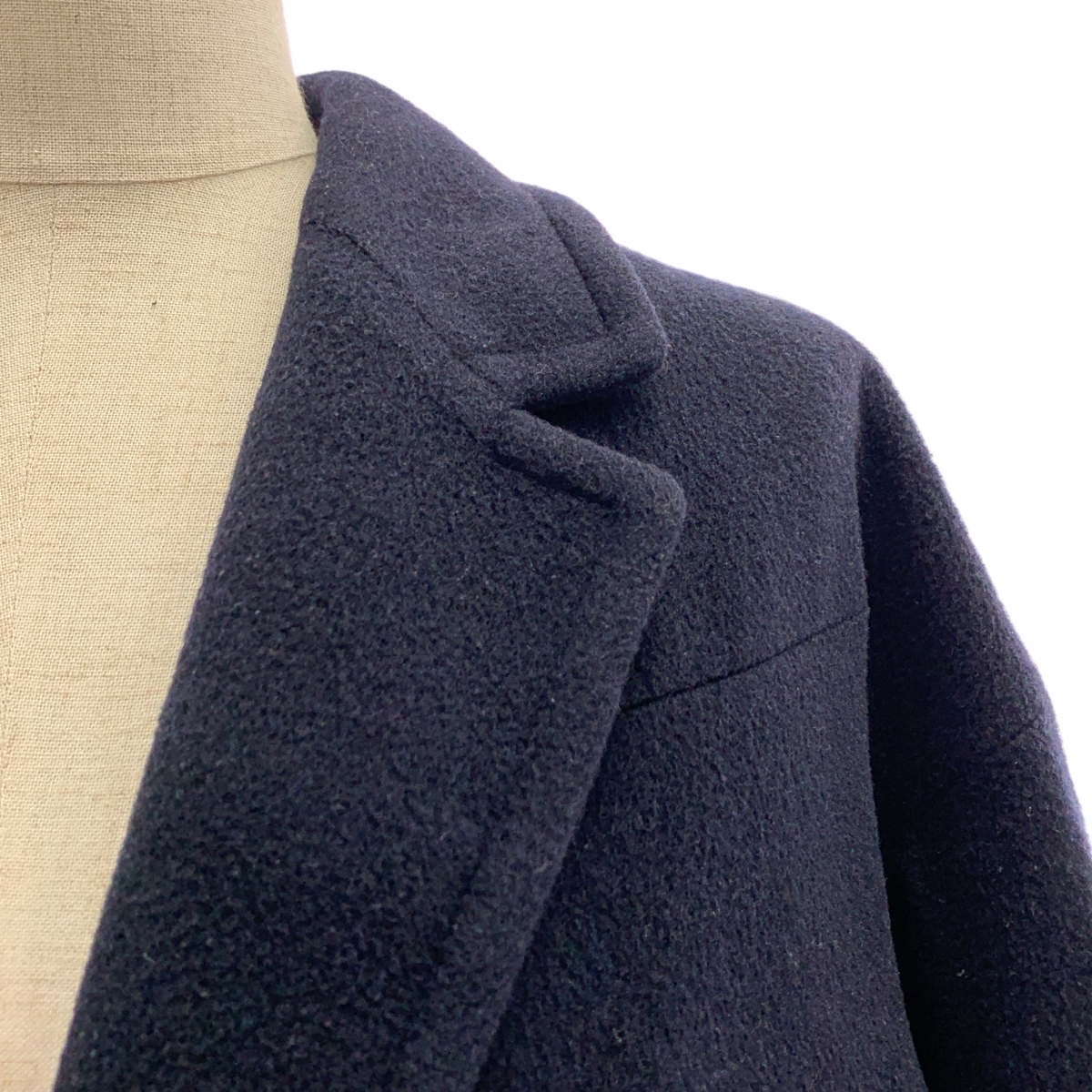 tricot COMME des GARCONS / トリココムデギャルソン ウール シングル チェスターコート / ドット総裏地