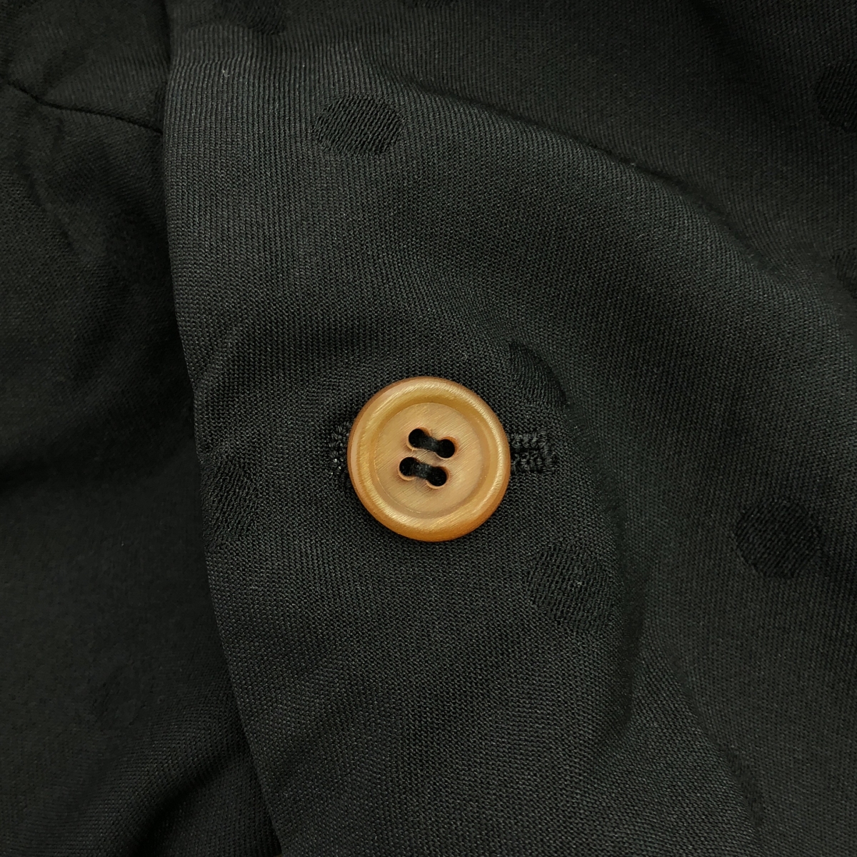 COMME des GARCONS COMME des GARCONS / コムコム ポリエステル 縮絨 変形 ドット ジャガード パッチ ジャケット / 総裏地