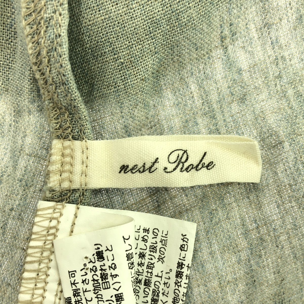 nest robe / ネストローブ リネン コットン シャツ ワンピース