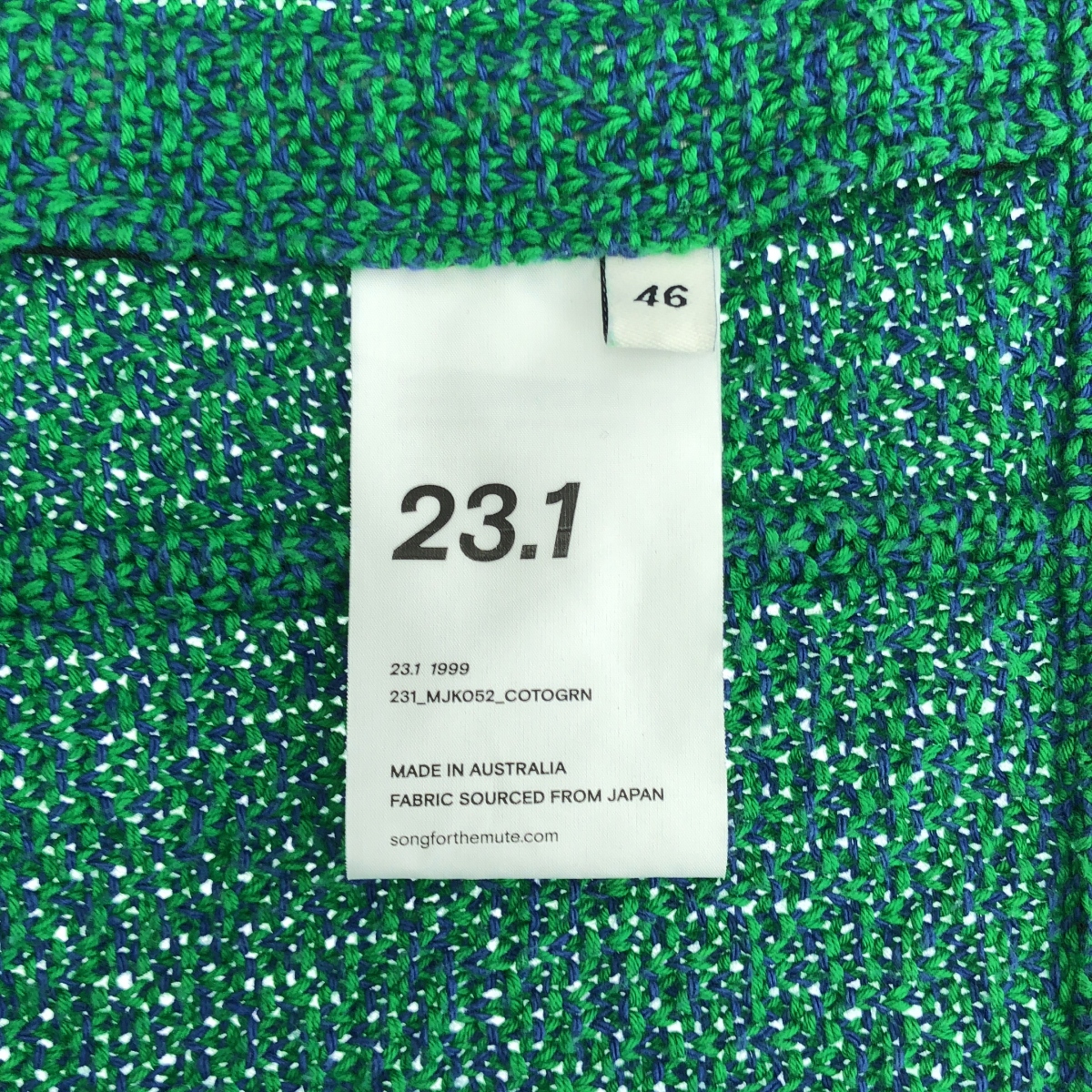 SONG FOR THE MUTE / ソングフォーザミュート コットンニット トラックジャケット