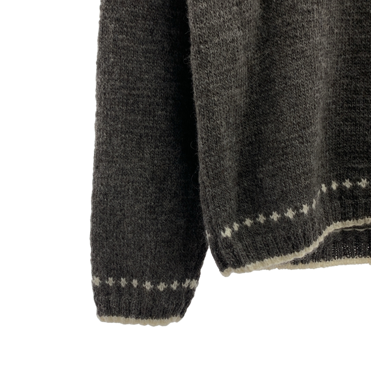 DANIELA GREGIS / ダニエラグレジス ウール ノルディック クルーネック ニットカーディガン