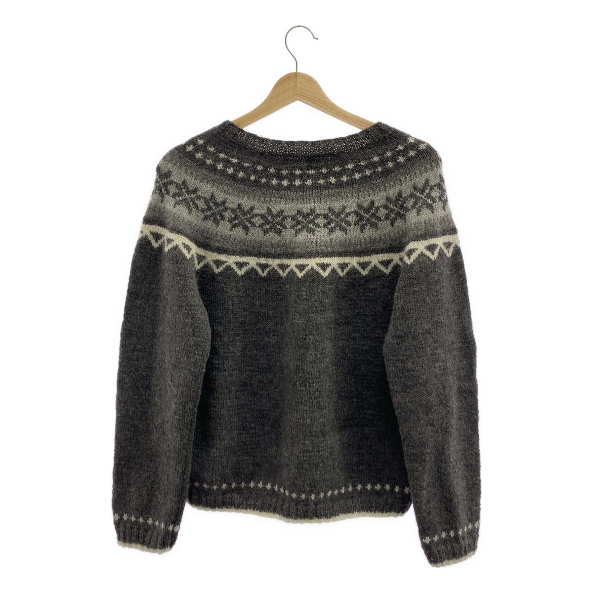 DANIELA GREGIS / ダニエラグレジス ウール ノルディック クルーネック ニットカーディガン